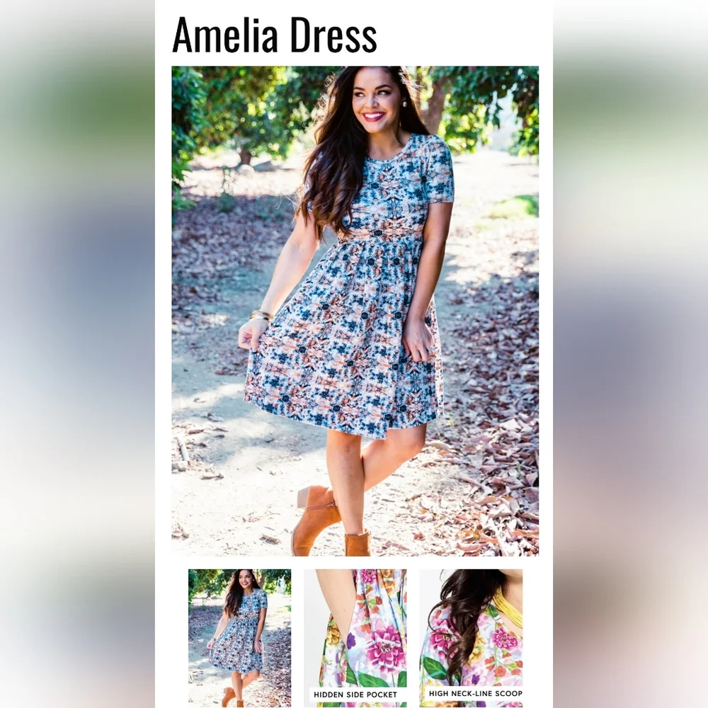 Multi-Patterned LLR Amelia Dress - Picture 5 of 6